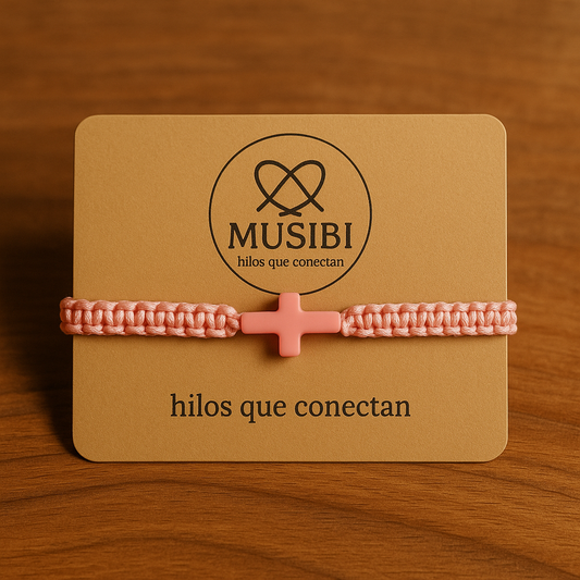Pulsera Cruz Resina