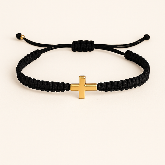 Pulsera Cruz Dorada